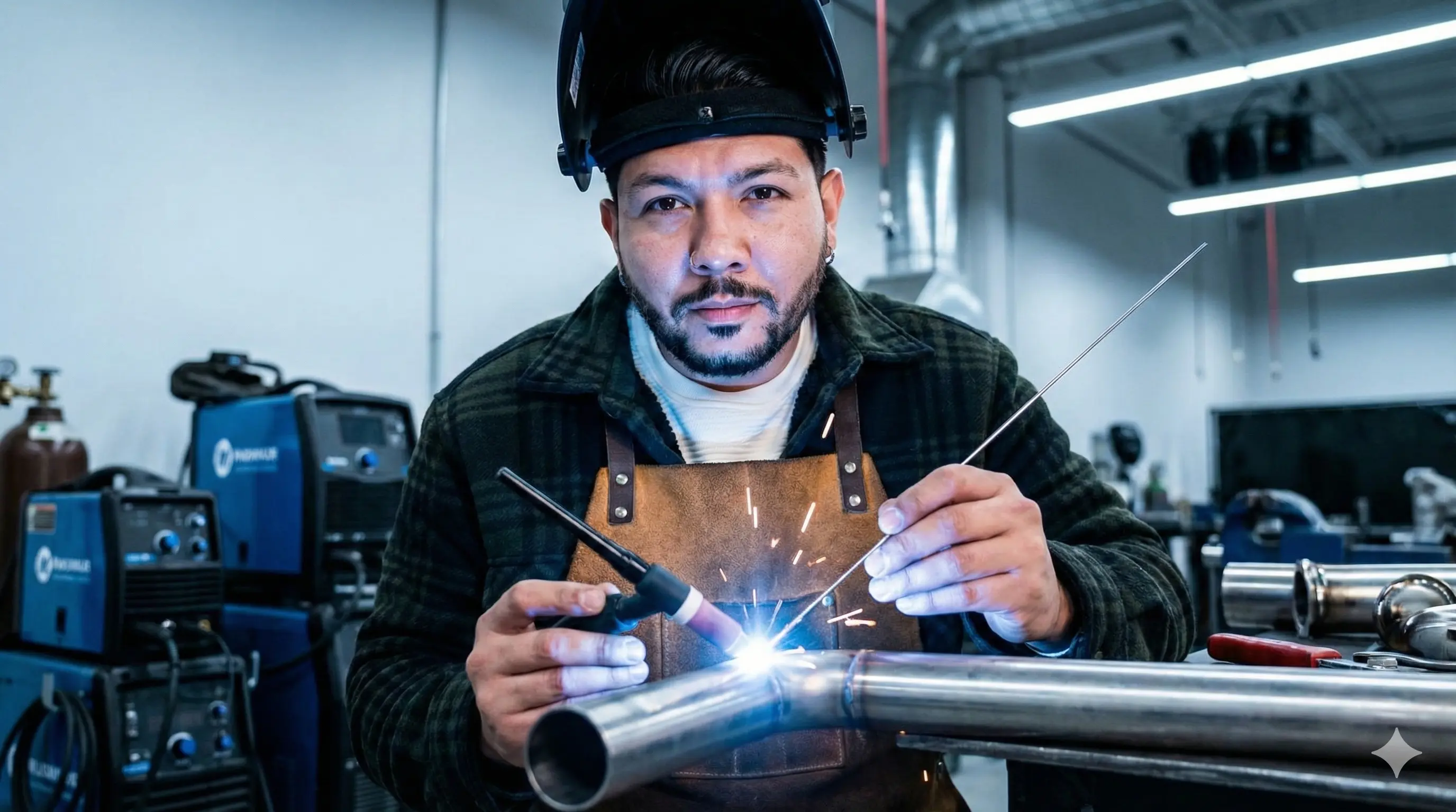 Industrial MIG welding